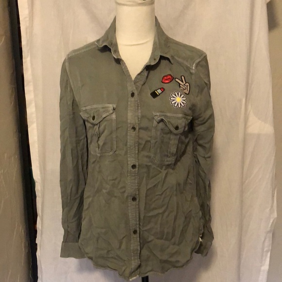 FINAL AE Vintage Wash Button Down Shirt - Picture 1 of 10